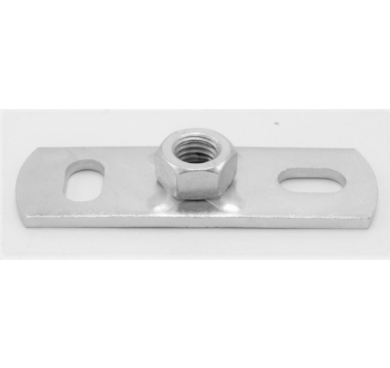 Plaque de talon galvanisée M10