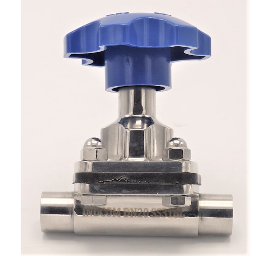 Vanne à membrane, type de soudage S-S, EPDM | DN20