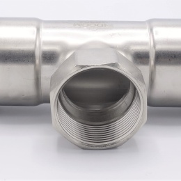 Pièce en T, pressage, F/F(filetage intérieur)/F 54_1 1/2"_54