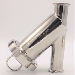 Filtre à tamis en Y CLAMP C-C en acier inoxydable sanitaire