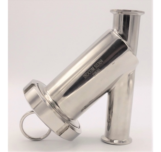 Filtre à tamis en Y CLAMP C-C en acier inoxydable sanitaire