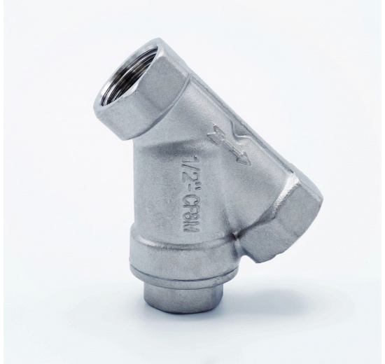 Filtre à tamis en Y oblique, fileté 1/2” DN15