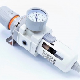 filtre avec soupape de réduction et panier de protection