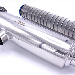 Filtre tubulaire cornier | type à soudure, DN50(52,0 mm/1,5 mm)| tamis à fentes de filtration intérieure 0,3 mm