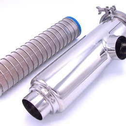 Filtre tubulaire cornier | type à soudure, DN65(70,0 mm/2 mm)| tamis à fentes de filtration intérieure 0,5 mm