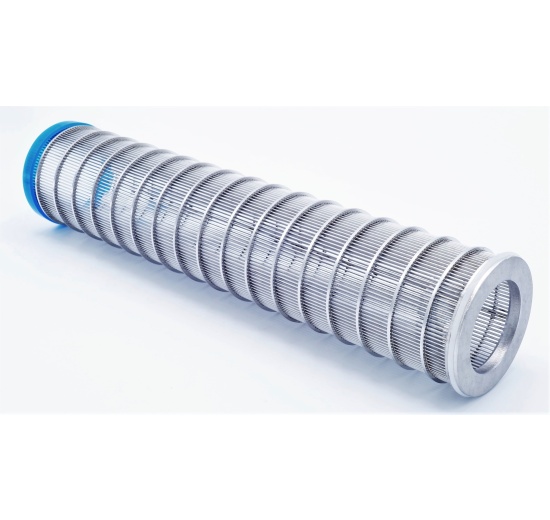 Filtre tubulaire cornier  type C-C, DN50 (collier 64mm) tamis à fentes de filtration intérieure 0,8 mm