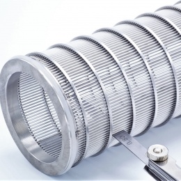 Filtre tubulaire cornier | type C-C, DN65 (collier 91mm), tamis à fentes de filtration intérieure 0,8 mm