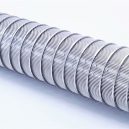 Filtre tubulaire cornier | type C-C, DN65 (K91), tamis à fentes de filtration intérieure 0,55 mm