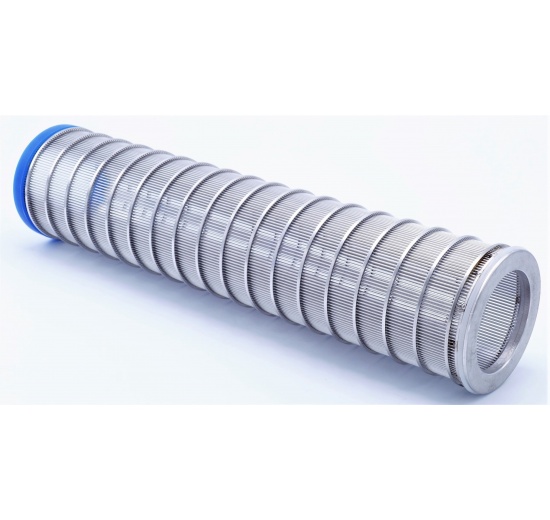 Filtre tubulaire cornier | type C-C, DN65 (K91), tamis à fentes de filtration intérieure 0,55 mm