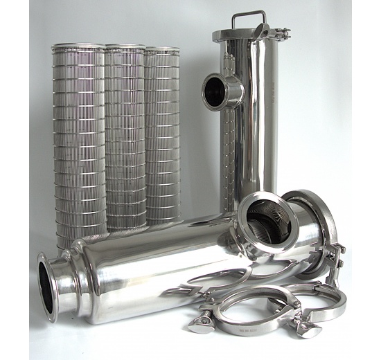 Filtre tubulaire – filtre à moût, raccordement: CLAMP DN65 (K91)