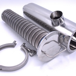 Filtre tubulaire, raccord d’entrée/sortie DN50 soudé