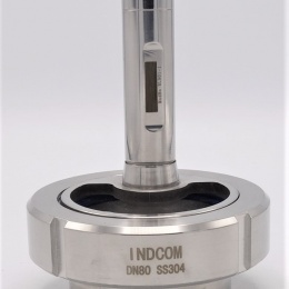 Indicateur de circulation en inox, raccordement à souder, avec éclairage, (pour cuves)