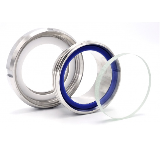 Indicateur de circulation en inox, raccordement à souder, (pour cuves)