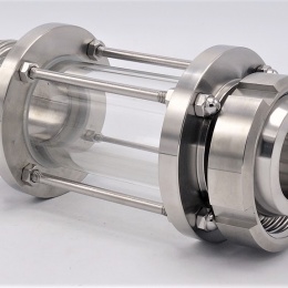 Indicateur de circulation en verre borosilicate et acier inox