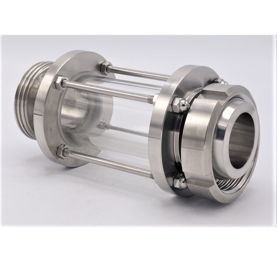 Indicateur de circulation en verre borosilicate et acier inox