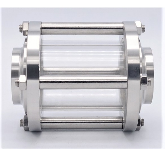 Indicateur de circulation en verre borosilicate et acier inox