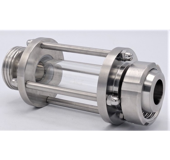 Indicateur de circulation en verre borosilicate et acier inox