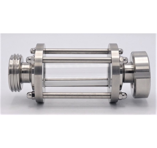 Indicateur de circulation en verre borosilicate et acier inox