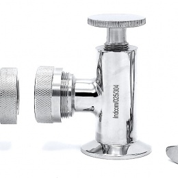 Indicateur de niveau, connexion Clamp, partie supérieure et inférieure