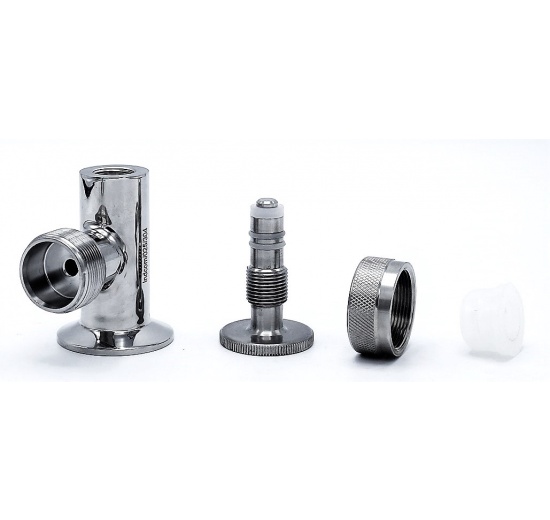 Indicateur de niveau, connexion Clamp, partie supérieure et inférieure