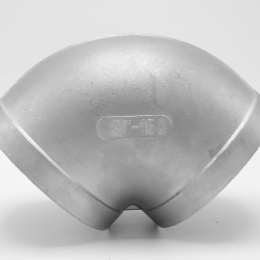 Inox  Coude de filetage type 301_ 90°,  3"