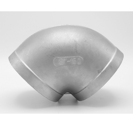 Inox  Coude de filetage type 301_ 90°,  3"