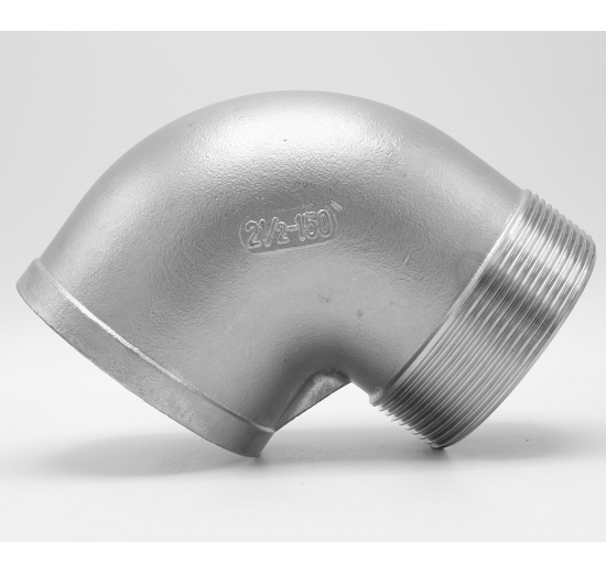 inox Coudé fileté inox mâle/femelle type 304_ 90°, 2 1/2"