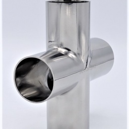 Inox Croix, à souder DN40 (40x1,5mm)