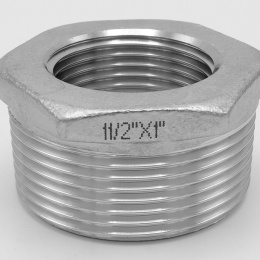 Inox Réduction de filetage de l'extérieur/de l'interieur type 325, 6/4"x1"