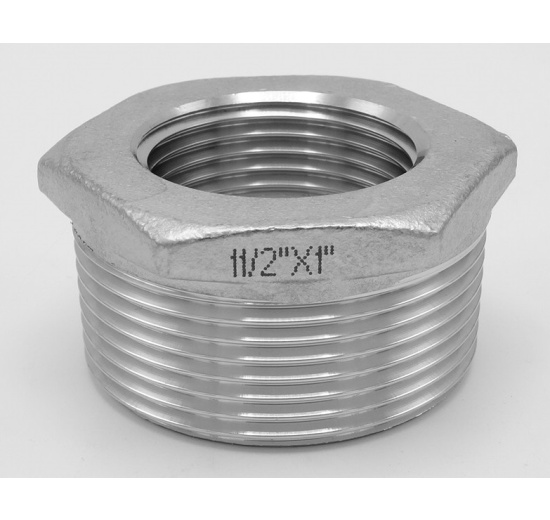 Inox Réduction de filetage de l'extérieur/de l'interieur type 325, 6/4"x1"