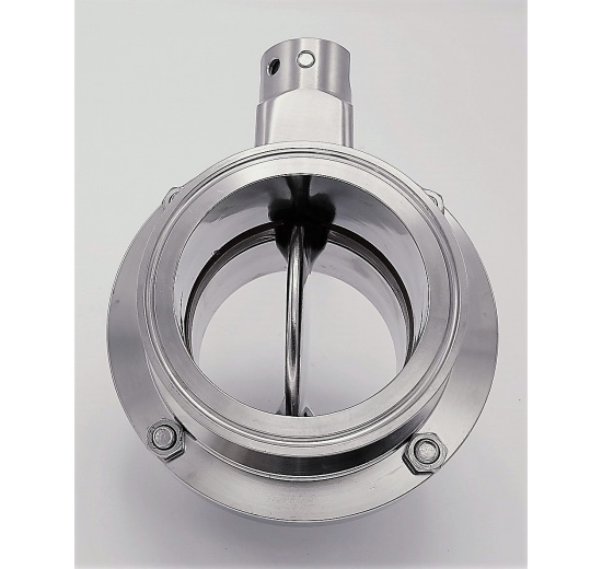 inox sanitaire vanne papillon CLAMP C-C