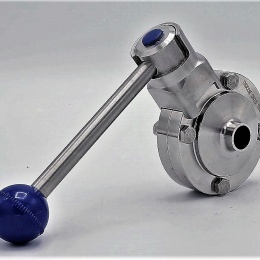 inox sanitaire vanne papillon soudée type S-S