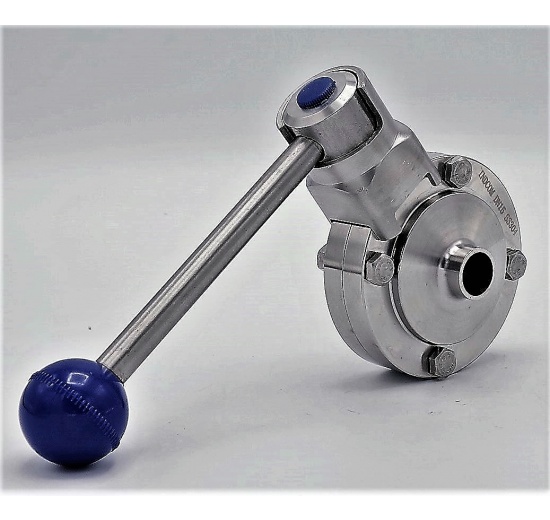 inox sanitaire vanne papillon soudée type S-S