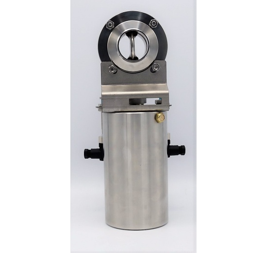 inox sanitaire Vannes papillon de soudage type S-S, l´actionneur pneumatiques DN40