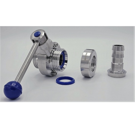 inox vanne papillon DIN G-G DN25