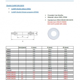 Joint CLAMP silicone (VMQ)