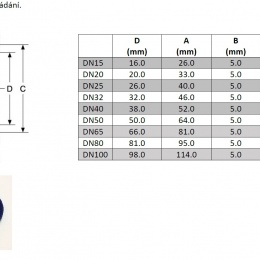 Joint pour tubulure filetée, silicone