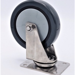 Kolečka transportní, otočná, nerezová, průměr 125 mm