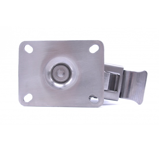 Kolečka transportní, otočná, s brzdou, nerezová, průměr 75 mm