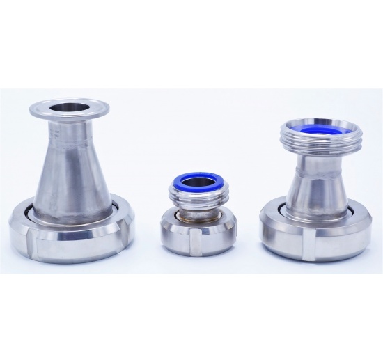 koncentrické redukce soustředné, norma SMS + DIN