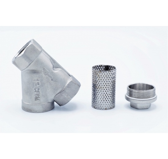 Les components du filtre à tamis en Y (DN25)