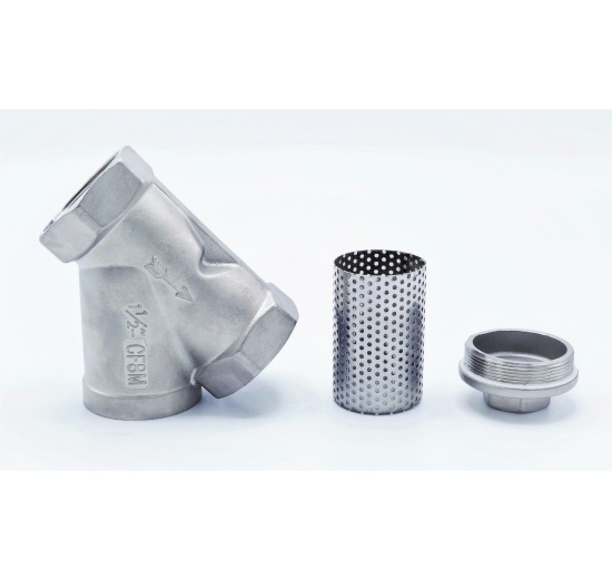 Les composants du fitre à tamis en Y