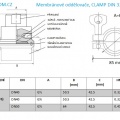 Les dimensions du séparateur à membrane