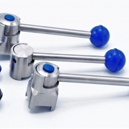 Levier de commande en acier inoxydable pour vanne papillon