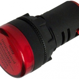Lumières de LED, AC 220V - 22 mm - rouge