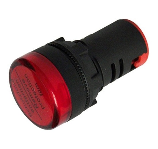 Lumières de LED, AC 220V - 22 mm - rouge