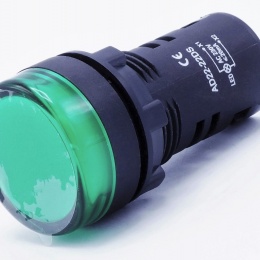 Lumières de LED, AC 220V - 22 mm - vert