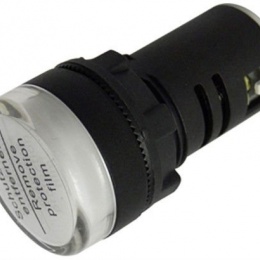 Lumières de LED, ACDC 24 V - 22 mm - blanc