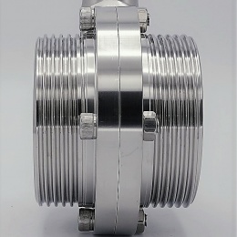 mâles G-G | DN65 sanitaires vanne papillon