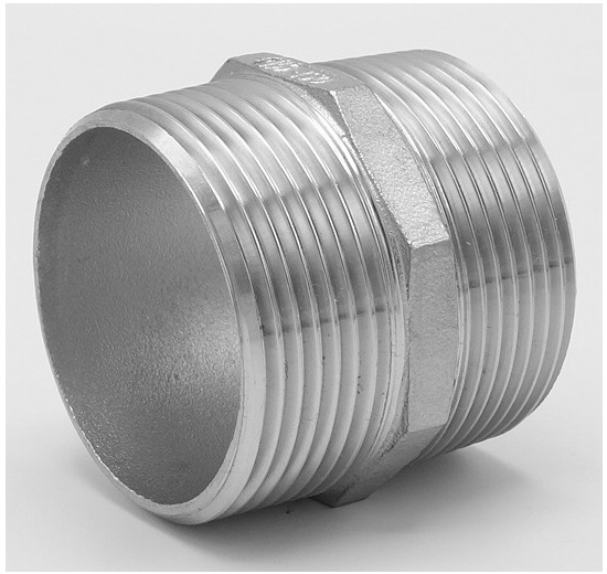 Mamelon double avec hexagone type 340 6/4" acier inoxydable